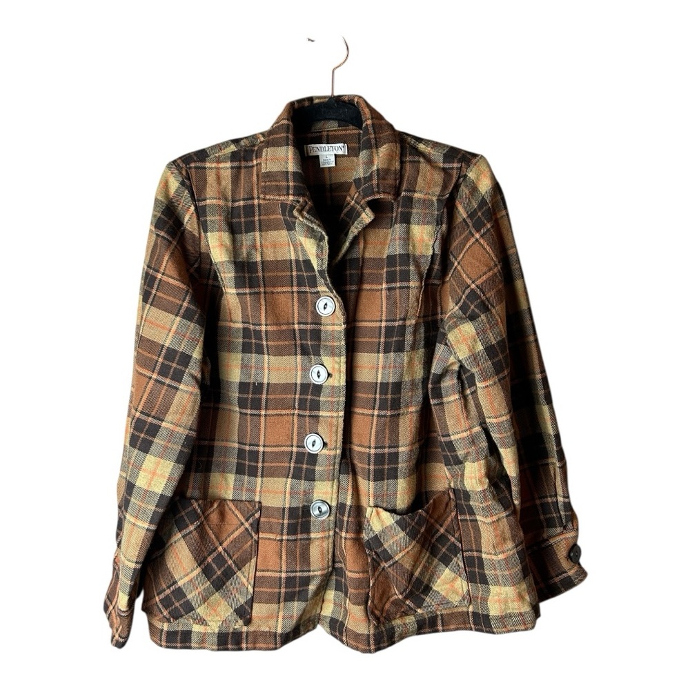 Pendleton Women's Multicolor Brown Plaid Classic … - image 6